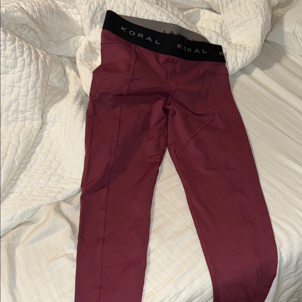 Koral Maroon Leggings